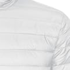 Men's <b>White</b> Hooded Puffer Jacket Regular Fit Windproof Zipper Closure Solid Color <b>Winter</b> Casual <b>Coat</b> Thin Polyester Shell - Product Image 2