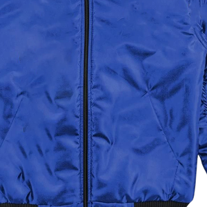 Veste en cuir bleu Zeta personnalisée pour homme, col montant, respirante, séchage rapide, vente en gros, fabricants, distributeurs, disponibilité - Product Image 5