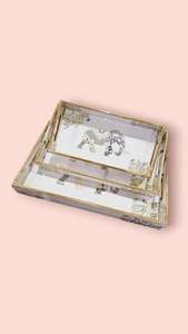 Plateau en émail pour cafés, plateau de service en émail de qualité supérieure, plateau en émail aux bords lisses, plateau en émail au look classique - Product Image 6