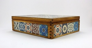 Luxury Wooden <b>Storage</b> Organizer <b>Box</b> Enamel Inlay Design Handcrafted <b>Decorative</b> <b>Box</b> Wholesale Bulk Supply <b>for</b> Retailers - Product Image 3