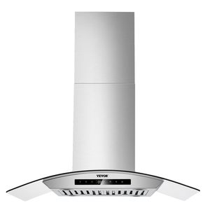 Campana Extractora de Techo Tipo Chimenea de 30 Pulgadas, 800 CFM, Acero Inoxidable, con Control Táctil por Gestos - Product Image 1