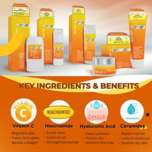 Soin de la peau Ivy Bio Vit C, anti-âge et éclaircissant, avec vitamine C et niacinamide, produit de beauté - Product Image 3