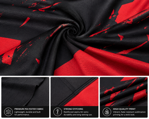 Nouvel uniforme de football américain personnalisé pour hommes, tenue d'entraînement noire et rouge, impression par sublimation, jersey respirant en polyester, ensemble pantalon - Product Image 6