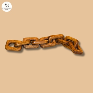 Cadena de madera hecha a mano, nuevo estilo, madera de acacia ecológica sin pulir - decoración para el hogar - Product Image 2