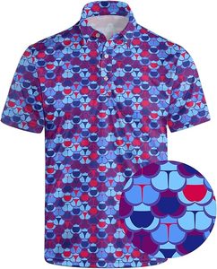 High Quality Printed Golf Polo <b>Tshirts</b> Mens <b>Polyester</b> Sport Breathable Hawaii PoloShirts - Product Image 1