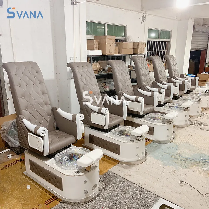 Beauty Nail Salon Furniture Equipment High Back Massage Foot Spa Chair Luxury Electric Spa Pedicure Chair For Sale