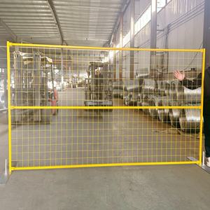 Clôture en treillis métallique soudé galvanisé enduit de poudre 6ftx10FT <span class=keywords><strong>Canada</strong></span> panneaux de clôture de construction temporaire - Product Image 2