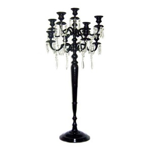 Rose gold <b>5</b> arm candelabra 60cm aluminium candle holder decorative candle stand tabletop taper candle holder luxury wedding - Product Image 3