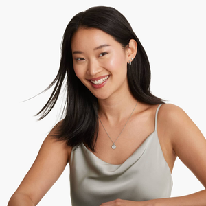 Elegante Collar de Cadena de Plata de Ley 925 con Brillantes Diamantes de Moissanita, Joyería Minimalista de Estilo Fino, Regalo para Mujer - Product Image 1