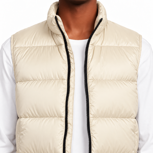Men's Purple Puffer Vest Stand Collar Zip Up Winter Down Waistcoat Casual Windproof <b>Gilet</b> - Product Image 6