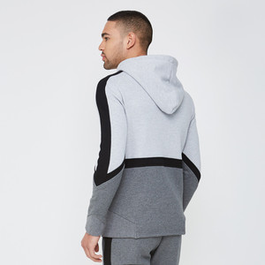 Sudadera con Capucha Oversize Gris para Hombre, Tejido French Terry, Estilo Urbano, para Otoño, con Bolsillos, 100% Algodón Ecológico - Product Image 4
