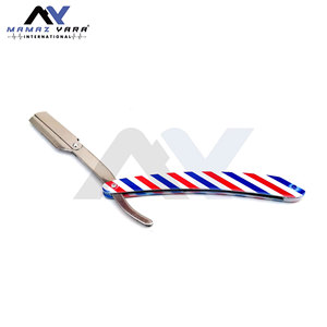 High Quality Barber <b>Razors</b> Sharp-Looking Custom Straight <b>Razor</b> Smooth Face Edged Shaving Cut Paper Coated Handle <b>Razors</b> - Product Image 2