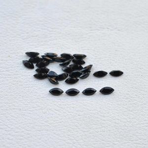 5x10mm Natural Black Onyx Faceted Marquise Shape Customized Loose Gemstone Good Luster Onyx Direct From Manufacturer Supplier - Product Image 2