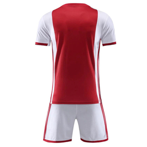 <b>Boys</b> Blue Soccer Jersey Set V-Neck Short Sleeve Moisture Wicking Uniform For Children All Seasons Sport Apparel - Product Image 5