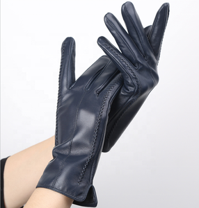 Winter Fashion <b>Leather</b> <b>Gloves</b> Guantes <b>Women</b> Sheep <b>Leather</b> <b>Gloves</b> - Product Image 2