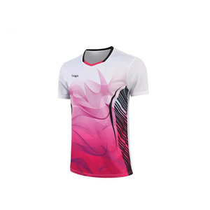 T-shirt pour homme à col en V imprimé par sublimation, manches courtes, motif floral, séchage rapide, polyester, coupe sportive, longueur normale - Product Image 1