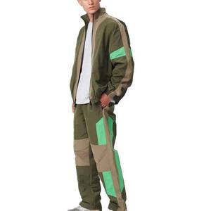 Ensemble de survêtement coupe-vent pour homme, nouveau design, 2 pièces, veste et pantalon color block tendance, respirant, vêtements de sport pour l'automne et l'hiver - Product Image 2