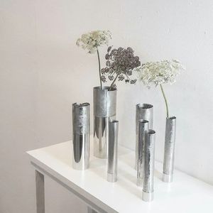 Juego de Jarrones Minimalistas de Acero Inoxidable para Mesa, Jarrones de Metal Modernos Hechos a Mano para Decoración del Hogar, Regalo de Inauguración - Product Image 5