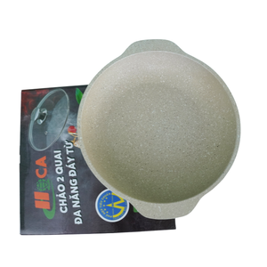 Cacerola de Cerámica Ecológica y Duradera con Tapa de Vidrio Antiadherente, Compatible con Todo Tipo de Estufas, en Caja de Regalo - Product Image 1