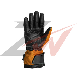 Guantes de Motocicleta con Logotipo Personalizado de Nuevo Diseño para Hombre, Guantes de Motocicleta Retro Baratos para Verano, de Cuero Genuino Resistentes a Impactos - Product Image 3