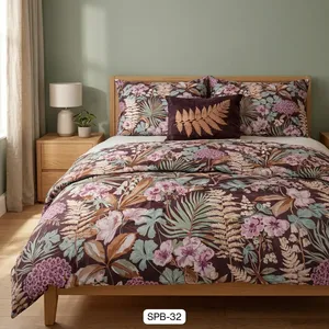 Sábana de Microfibra Marrón 7D al por Mayor con Tela de 125 GSM para Ropa de Cama Duradera y Ecológica para Todas las Estaciones, Decoración Moderna para el Hogar - Product Image 4