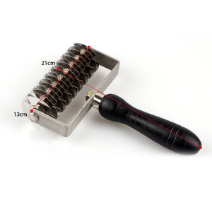 Heavy Duty Lattice Dough Roller Cutter Solid Stainless Steel Multi Blade Diamond Pattern Pastry Croissant Bread Cutting Tool - Product Image 5