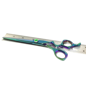 OEM High Quality 7-Inch Stainless Steel Straight Modern Salon Grade Portable Pet Grooming <b>Scissor</b> for Cats <b>Dogs</b> Groomer - Product Image 2