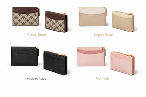 Cartera de PU con cremallera Wriza, venta al por mayor directa de fábrica, tarjetero estampado para mujer, bolso corto de diseñador de moda con cremallera - Product Image 4