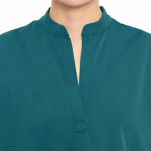 Comfortable Stretchy Hospital Nurse & <b>Doctor</b> Scrub Uniforms Stand Collar Knitted Fabric Jogger Pants Ladies Scrub Suits - Product Image 6