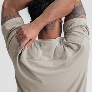 เสื้อยืดคอตตอน 100% คุณภาพสูง พิมพ์โลโก้ตามสั่ง ทรงสปอร์ต ใส่ได้ทั้งชายหญิง ไซส์ใหญ่ สำหรับออกกำลังกาย วิ่งจ๊อกกิ้ง - Product Image 5