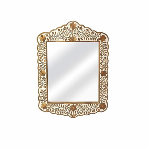 Modern Style Wood Wall <b>Mirror</b> with Bone Inlay Frame Customized Thickness Best Price Wall Decoration - Product Image 4