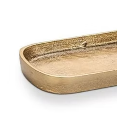 Bandeja de servicio de latón rectangular fundida de aluminio de gran tamaño Diseño más nuevo con los más vendidos para el hogar Bandeja de servicio de comida y hotel - Product Image 6