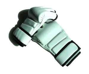 Guantes de MMA de Cuero Vacuno Profesional de Alta Calidad para Kick Boxing y Grappling, con Logotipo Personalizado, Aplicables en Exteriores, Medios Dedos - Product Image 4