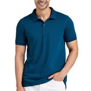 Men's Solid <b>Blue</b> Short Sleeve Cotton <b>Polo</b> <b>Shirt</b> Casual Top T <b>Shirt</b> - Product Image 4