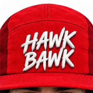 Casquette de camping unisexe ajustable avec impression en relief, en toile, design bicolore, style décontracté urbain, logo personnalisé disponible - Product Image 5
