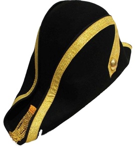 Nouveaux chapeaux bicornes napoléoniens de haute qualité avec logo personnalisé brodé sur mesure en gros - Product Image 3