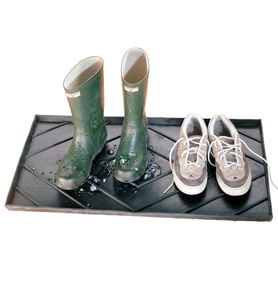 Bandeja para Botas de Metal Industrial, Rectangular, con Relieve, para Almacenamiento de Zapatos, para Entrada de Casa, Decorativa - Product Image 5