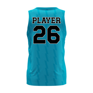 Uniforme de Baloncesto Personalizado Clásico de Talla Grande, Tejido de Malla Transpirable de Poliéster, Logotipo y Nombre Impresos Digitalmente, Reversible - Product Image 3