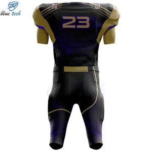 High Quality Custom American Football Uniform Set Sublimation Print Short Jersey Pants Team Wear OEM UV Protection Breathable - Product Image 3
