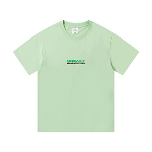 เสื้อยืดลำลองผู้ชายทรงโอเวอร์ไซส์ ไหล่ตก สไตล์สตรีทแฟชั่น ผ้าฝ้าย เรียบง่าย สไตล์มินิมอล - Product Image 5