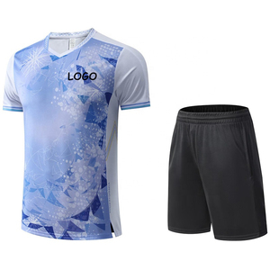 Breathable High Quality Sublimated Quick Dry <b>Table</b> Tennis Shirts White Training Shirt Men Women Badminton Shirts Jersey Uniforms - Product Image 1