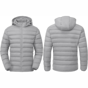Veste matelassée unisexe respirante et isolante avec broderie sur le devant, vente en gros, livraison rapide, veste matelassée personnalisée - Product Image 1