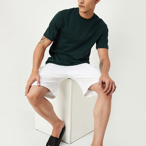 T-shirt Sport Tendance à Manches Courtes en Jersey de Coton Pur 280G de Qualité Supérieure, Respirant, Lavé, Style Vintage, Vente en Gros Usine - Product Image 1