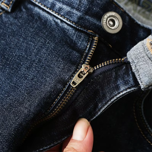 Nuevos Jeans Casuales de Mezclilla Lavada para Hombre, Etiqueta Sea Shear, Elásticos de Moda para Invierno, de Cintura Media, Pierna Recta, de Tela Gruesa, Pantalones Largos, Talla Mediana - Product Image 5