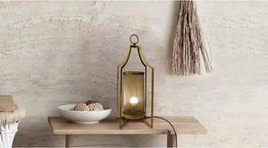 Lampe de sol en métal, style lampe de table LED, lanterne vintage en métal, éclairage ambiant chaud pour salon, chambre à coucher, bureau - Product Image 2