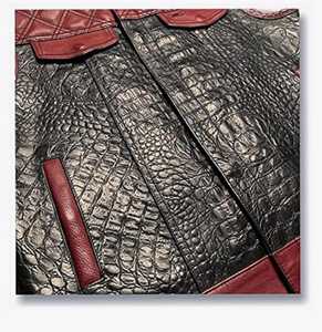 Gilet en cuir gaufré de haute qualité pour homme ou veste de motard - Product Image 3
