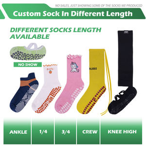 Calcetines con Volantes para Mujer, Diseño Personalizado, Calcetines de Yoga y Pilates con Agarre y Volantes para Niñas - Product Image 4