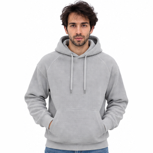 Sweat à capuche pour homme en tricot gaufré, texturé premium, décontracté, à manches longues, personnalisable, vente en gros, fournisseur d'usine - Product Image 3