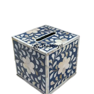 Luxury Handmade Eco-Friendly Bone Inlay Tissue <b>Box</b> & Holder Stylish Home Decor Custom Design Tradebyd - Product Image 1
