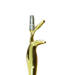 Écarteur mammaire à fibre optique, tube d'aspiration dentaire, instrument de chirurgie plastique en acier inoxydable plaqué or, certifié CE, Java - Product Image 3